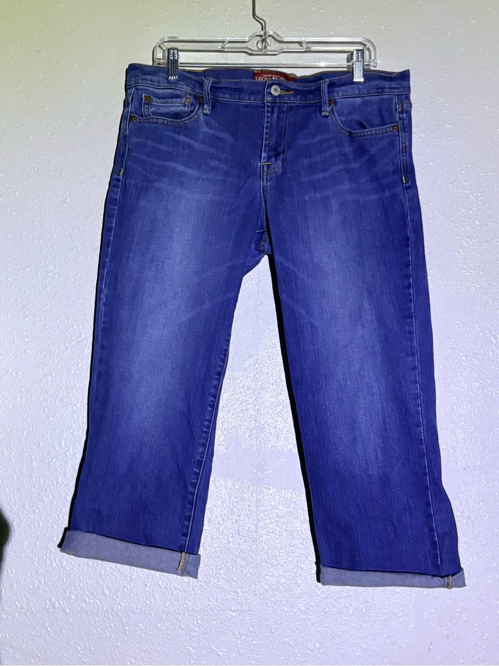 Lucky Brand Women's Cropped Jeans in Royal Blue